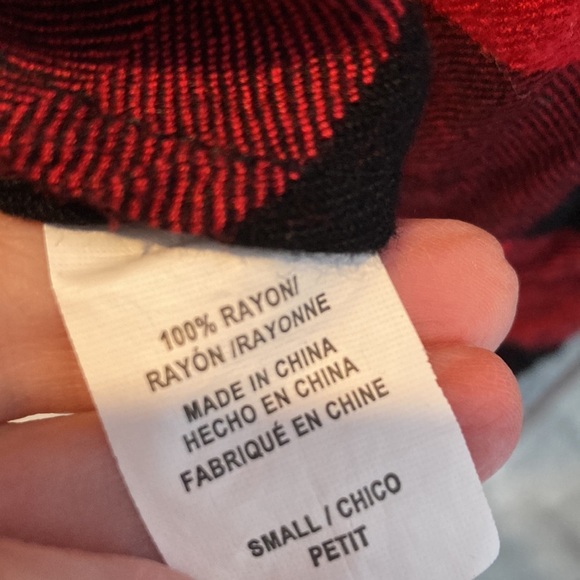 Rails Buffalo Plaid Button Down Flannel Shirt Black Red Fall Holiday Rockabilly - Picture 13 of 16